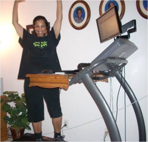 Sharon on Treadmill